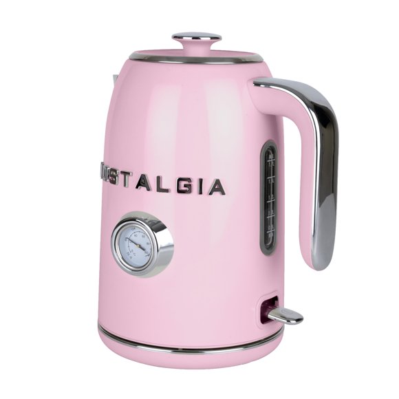 Hervidor Eléctrico Nostalgia 1,7 L Rosa con Acero Inoxidable Esmaltado