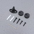 Voiceine 4 Sets Smooth Double Wheel Bearing Barn Door Pulley Stop
