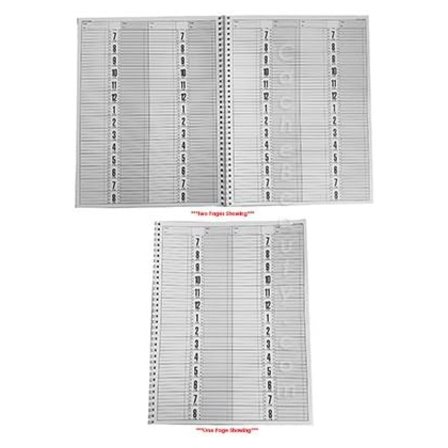 Salon Appointment Book 4 Column - 802p - Professional Scheduling Planner - 15 Minute Slots - 7am to 8:45pm - 9.5x12.5 Inch - Marianna