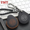 thumbnail image 3 of Handmade Genuine Leather Fob Car Smart Key Case for Harley Davidson X48 1200 Street Glide Protection Cover Keychains Accessories, 3 of 5