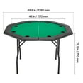 thumbnail image 5 of VEVOR Foldable Poker Table, 8 Player 48 in Folding Casino Leisure Table with Padded Rails & Cup Holders, Octagonal Portable Game Tables with Felt & Metal Legs, for Texas Holdeem Game and Blackjack, 5 of 9