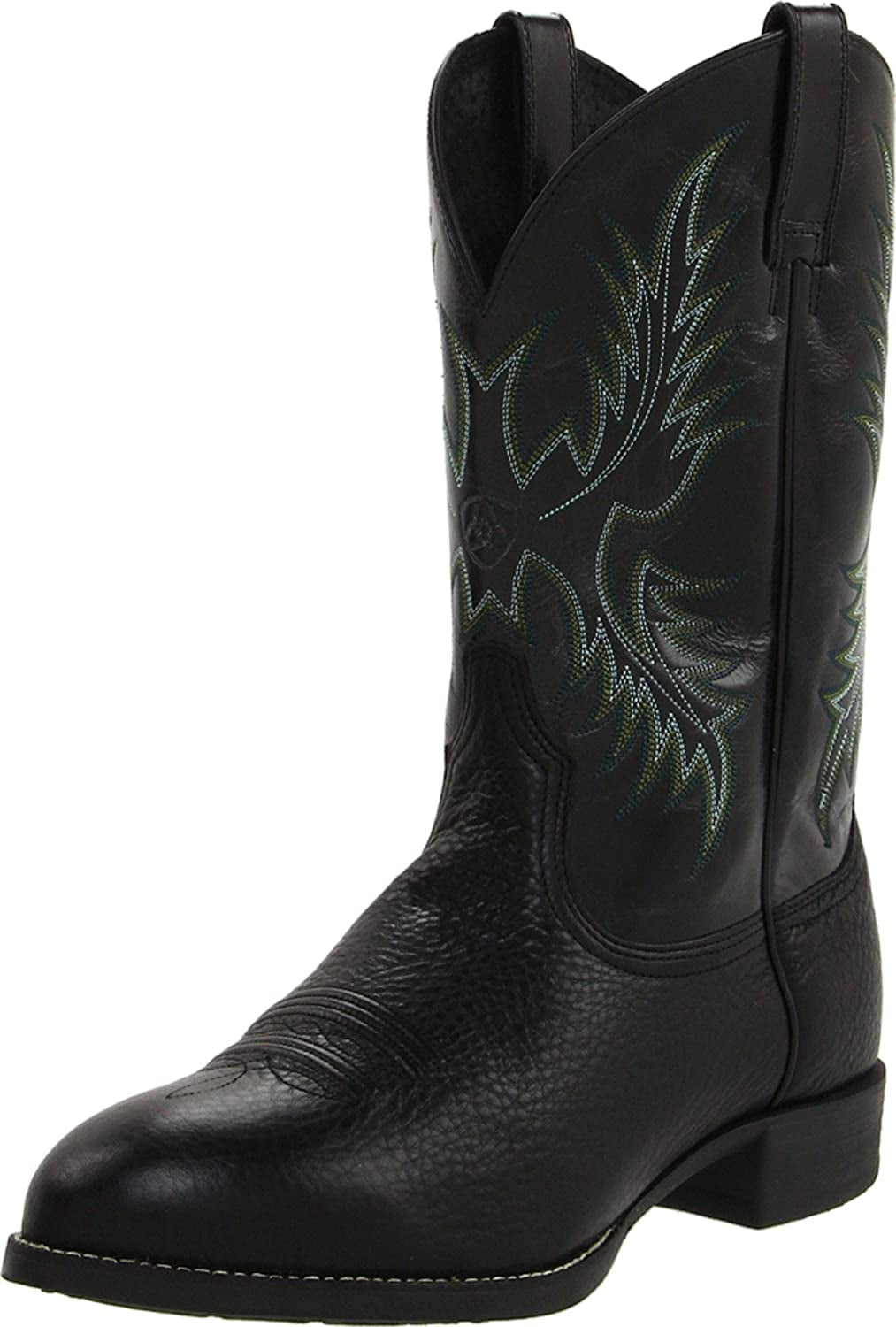 shiny black cowboy boots