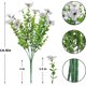 thumbnail image 2 of Paquete de 2 flores artificiales violetas - Arreglo floral sintético de 7 puntas para decoración de bodas en la oficina en casa, 2 of 2