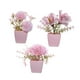 thumbnail image 4 of 3 piezas de flores falsas en macetas para decoración de mesa, adornos de plantas en macetas rosas falsas Estilo C, 4 of 9