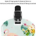 thumbnail image 4 of Square 2Pack PU Leather Flamingo Cruise Luggage Tag with Privacy Cover and Name ID Tag for Travel Handbags Backpacks Luggage Tags, 4 of 6