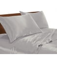 thumbnail image 2 of Satin Radiance 230 Thread Count Silver Solid Print Sheet Set, Twin-XL, 3 Pieces, 2 of 8