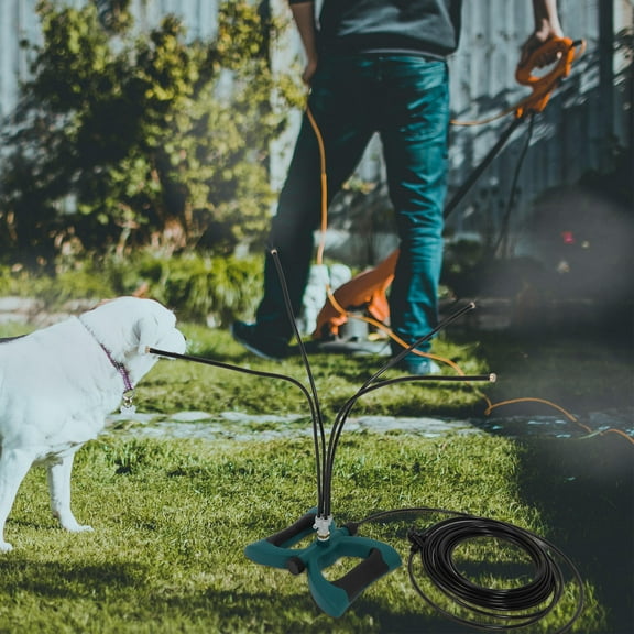 HOOWIFFY 1Set Outdoor Misting Cooling System with Extension Hose for Garden Patio Cooling