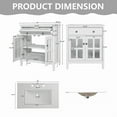 thumbnail image 2 of SDJPOI 30" Bathroom Vanity with Ceramic Sink - Features Adjustable Shelf & Tip-Out Tray Storage, Solid Wood Legs, Silver Knobs & Soft-Close Doors (Faucet Not Included), 2 of 7