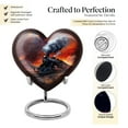 thumbnail image 3 of Fiery Sunset Mini Heart Urns For Human Ashes - Urns For Human Ashes Adult Female Mom - Heart Urns For Remains - Funeral Urns For Adult Ashes Men - Decorative Heart Urns For Human Ashes ( 3inch, 2pcs), 3 of 5