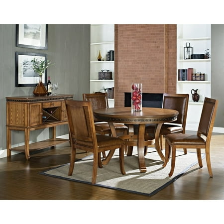 Steve Silver Ashbrook Round Dining Table Oak Steve Silver Ashbrook Round Dining Table Oak
