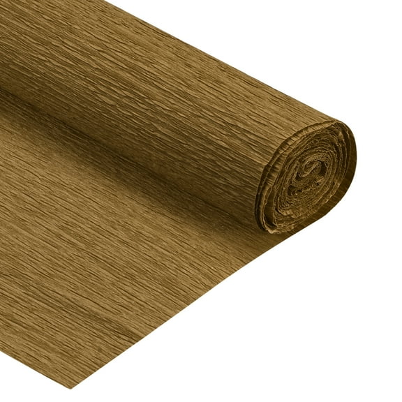 Uxcell 2Pcs Crepe Paper Roll Crepe Paper Various Decoration 6.9ft Long 20 inch Wide, Brown