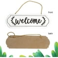 thumbnail image 3 of Letrero de bienvenida de madera para decoración rústica de casas de campo, letrero de bienvenida para colgar en la pared para puerta de entrada, decoración de porche, letrero de bienvenida blanco,, 3 of 6