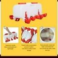 thumbnail image 3 of Bebedero Para Pollos De Gran Capacidad De 10 Litros, Comedero Para Aves De Corral Con Orificios Preperforados Y 10 Tazas De Agua, Fácil Instalación Y Manejo, Evita Ranuras De, 3 of 7