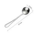 thumbnail image 1 of Cuchara de sopa de 3, cucharas redondas de acero inoxidable, cubiertos, juego de cucharas de mesa, resistente, fácil de limpiar, apto para lavavajillas, 1 of 5