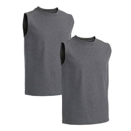 Fruit of the Loom Hemmed Armhole Sleeveless T-Shirts, 2 Pack (Little Boys & Big (Best Brands For Children's Clothes In India)