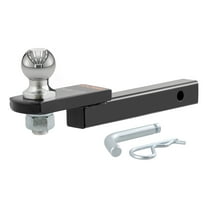CURT 45147 Trailer Hitch Mount, 2-Inch Ball, Pin, Fits 1-1/4-In Receiver, 3,500 lbs, 3/4" Rise