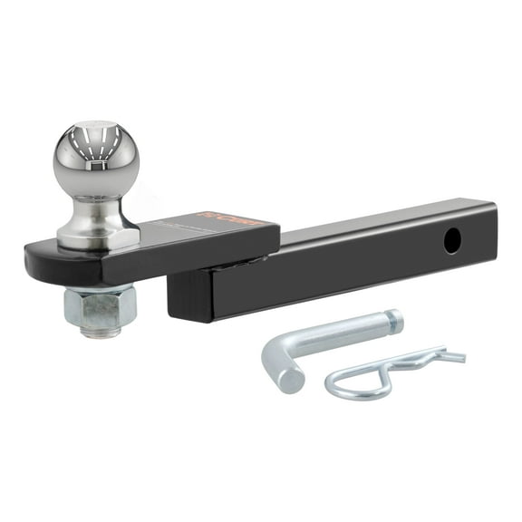 CURT 45147 Trailer Hitch Mount, 2-Inch Ball, Pin, Fits 1-1/4-In Receiver, 3,500 lbs, 3/4" Rise