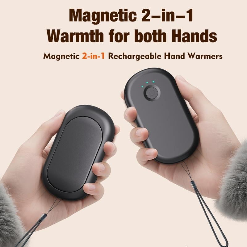 ANXPTIME Adjustable Hand Warmer Magnetic Detachable Design Type C Charging Heat