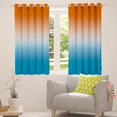 thumbnail image 5 of Orange and Blue Curtains for Bedroom,Rainbow Ombre 30%-50% Blackout Curtains Aesthetic Living Room Decor,Gradient Colorful Curtains & Drapes Abstract Window Curtain 2 Panels 52"Wx84"L, 5 of 6