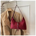 thumbnail image 5 of Sunyeur Womens Vintage Faux Suede Shoulder Bag, Trendy Dumpling Crossbody Handbag Hobo Bag Commuter Satchels, 5 of 8