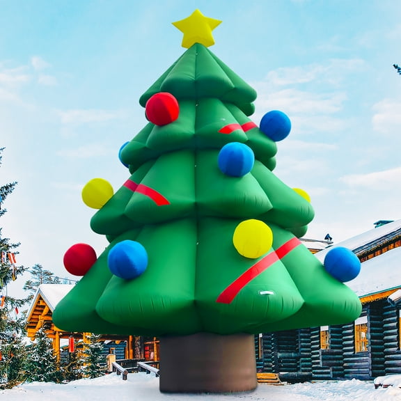 Wellcomer 26ft Giant Inflatable Christmas Tree with Blower - Christmas Outdoor Decor