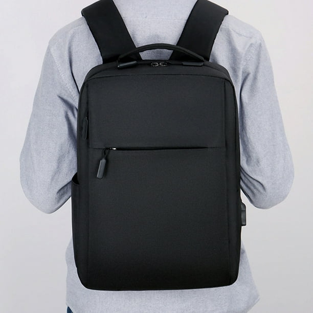 Mochila de negocios, bolsa para viajes en avión, compatible con portátiles de 15,6 pulgadas con puerto de carga USB.