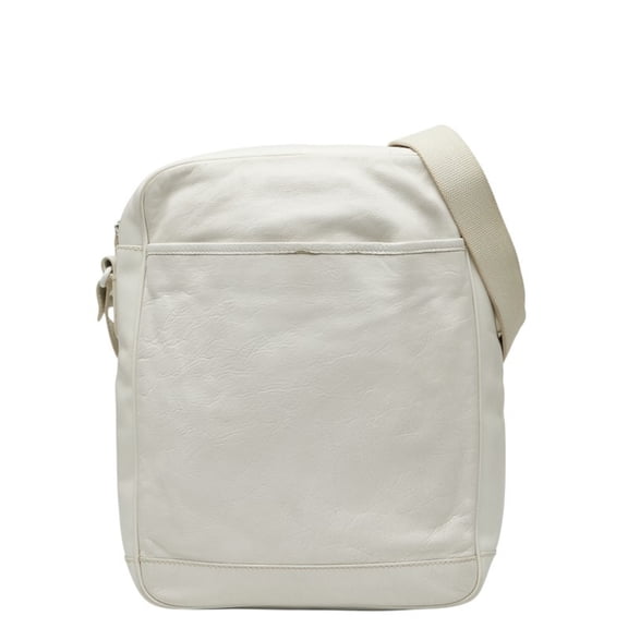 Pre-Owned Balenciaga Reporter Crossbody Shoulder Bag 272862 White Leather Women's BALENCIAGA