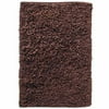 Eco Recycled Cotton Shag Area Rug, Dark Chocolate