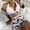 White, variant on QUNYINEY High Waisted Bikini for Women 2 Piece Floral Swimsuits Halter V Neck with Shorts Swimsuit Sets