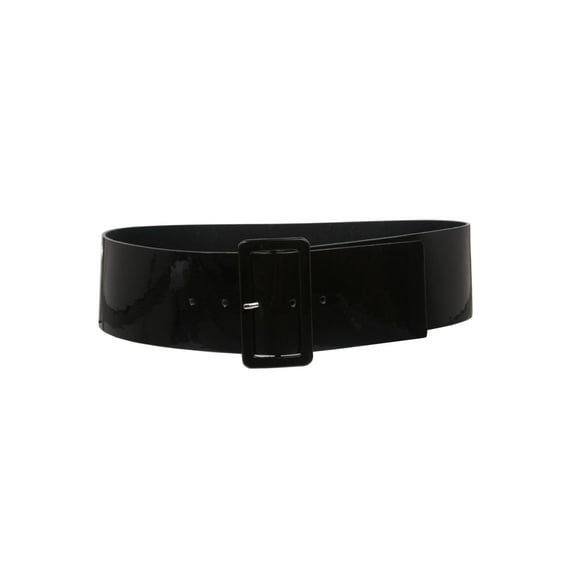 Women's High Waist Wide Patent fashion Square Belt