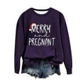 thumbnail image 2 of EGNMCR Chandail en Molleton de Noël Col Rond Imprimé Ample Manches Longues Sans Capuche, 2 of 4