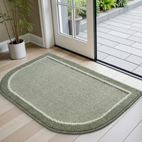 SIXHOME Door Mat Welcome Mat 24"x35" Non-Slip Front Door Mat Absorbent Low Profile Dirt Trapper Indoor Door Mat Ouside Entryway Rug Soft Machine Washable Floor Mat Sage