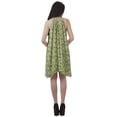 thumbnail image 4 of Moomaya Halter Neck Plus Size Tunic Rayon Sleeveless Tank Top Mini T-Shirt Dress, 4 of 4
