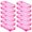 Pink, variant on Simply Tidy Durable Plastic Pencil Cases, Clear, 12 Count, 12 Pack