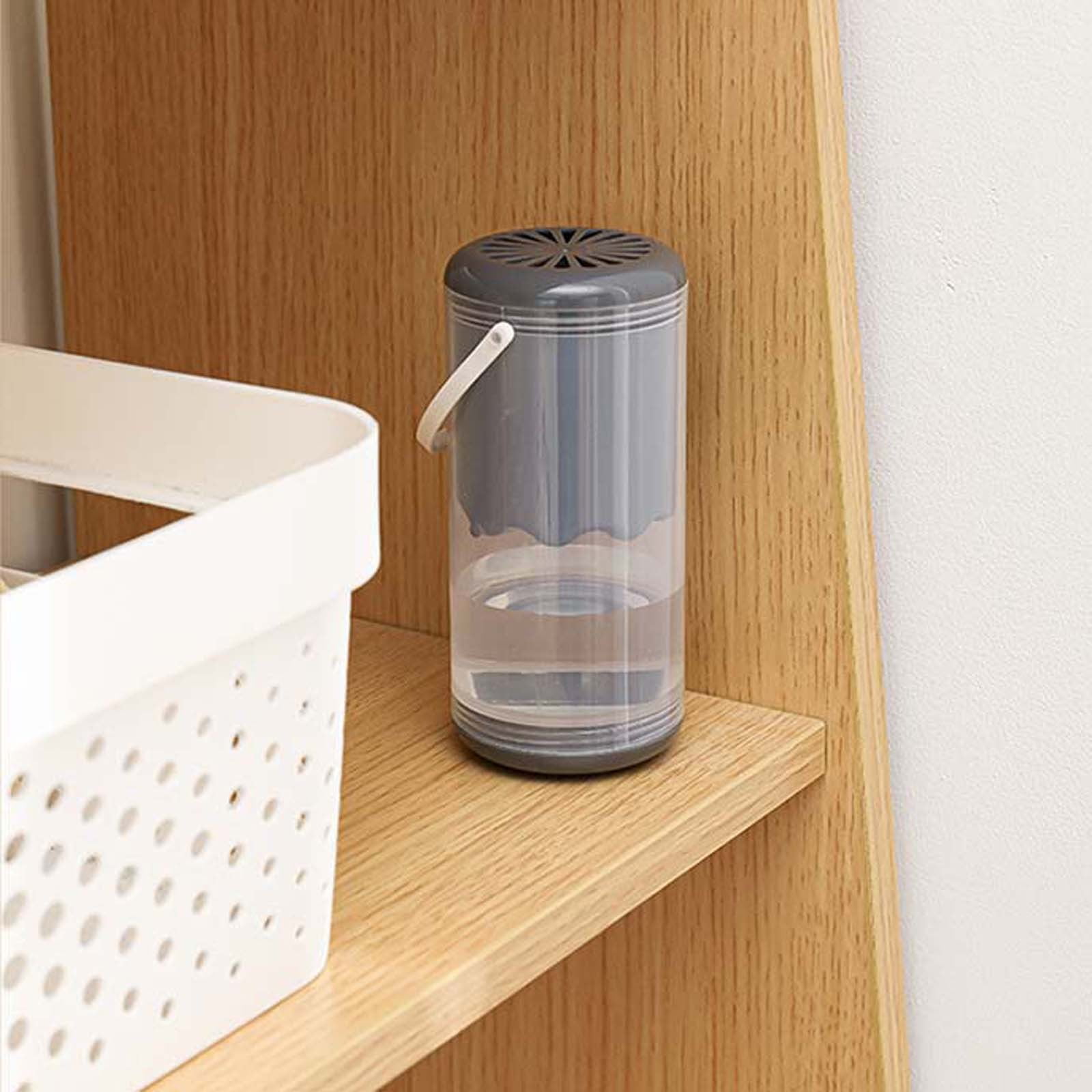 JilgTeok 4 Packs Reusable Hanging Wardrobe Dehumidifier Box with Aromatherapy Tablets for Moisture Control and Odor Elimination in Closets