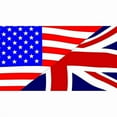 thumbnail image 2 of CafePress - USA And UK Flags -  Round Wood Ornament 4", 2 of 2