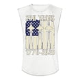 thumbnail image 3 of Mens Tank Top 250 Patriotic Star American Flag Print Crew Neck Sleeveless T Shirts Big and Tall Classic Fit Comfy Beach Vacation Vest Top, White, #01 White, 3 of 3