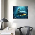 Nawypu Steampunk Underwater Submarine Poster Decorative Painting Print ...
