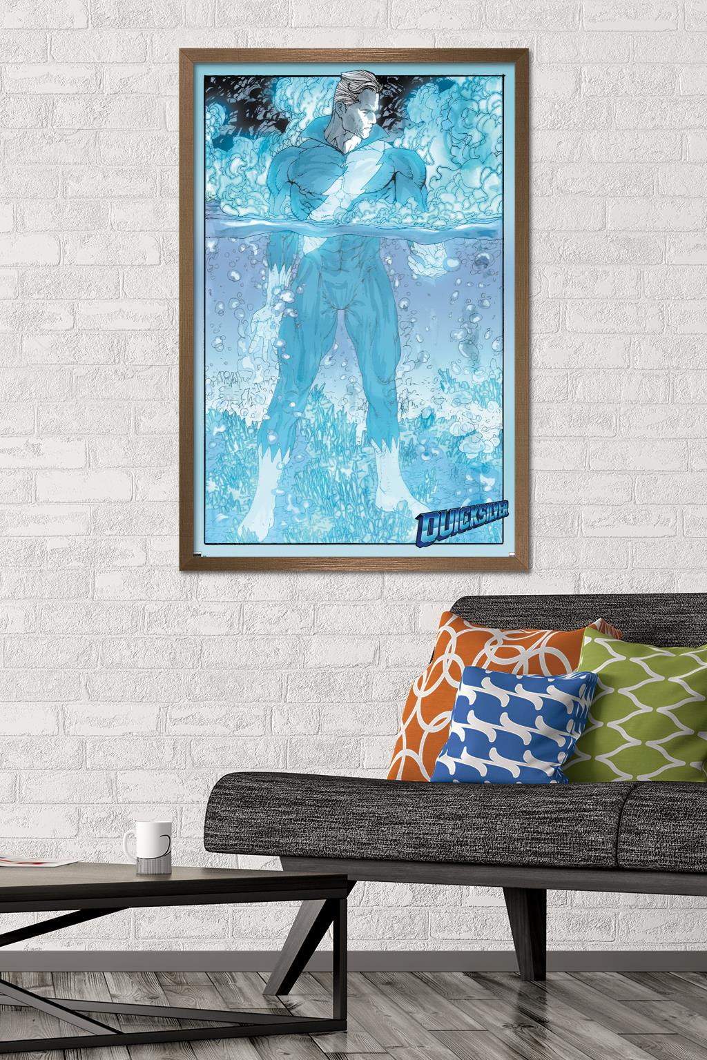 Marvel Comics - Quicksilver - Son Of M #2 Wall Poster, 22.375" x 34", Framed