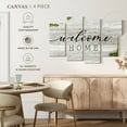 thumbnail image 4 of Elephant Stock Rustic Welcome Home Wall Sign Wall Art - Horizontal Multi Panel Canvas - Living Room Wall Decor - Wall Signs Multi Panel - Gray And Black Decor By Natalie Carpentieri - 30" x 18", 4 of 4