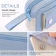 thumbnail image 4 of Veeki Pencil Case, Large Capacity Pen Pencil Pouch Durable Bag, Portable Journaling Supplies With Easy Grip Handle, Marker Travel Simple Bag, School O, 4 of 4