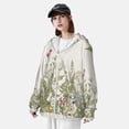 thumbnail image 5 of Daiia Herbs and Wildflowers UPF 50+ Sun Protection Hoodie Jacket Lightweight Long Sleeve Sun Shirt for Women Men with Pocket Hiking Outdoor-XX-Large, 5 of 9