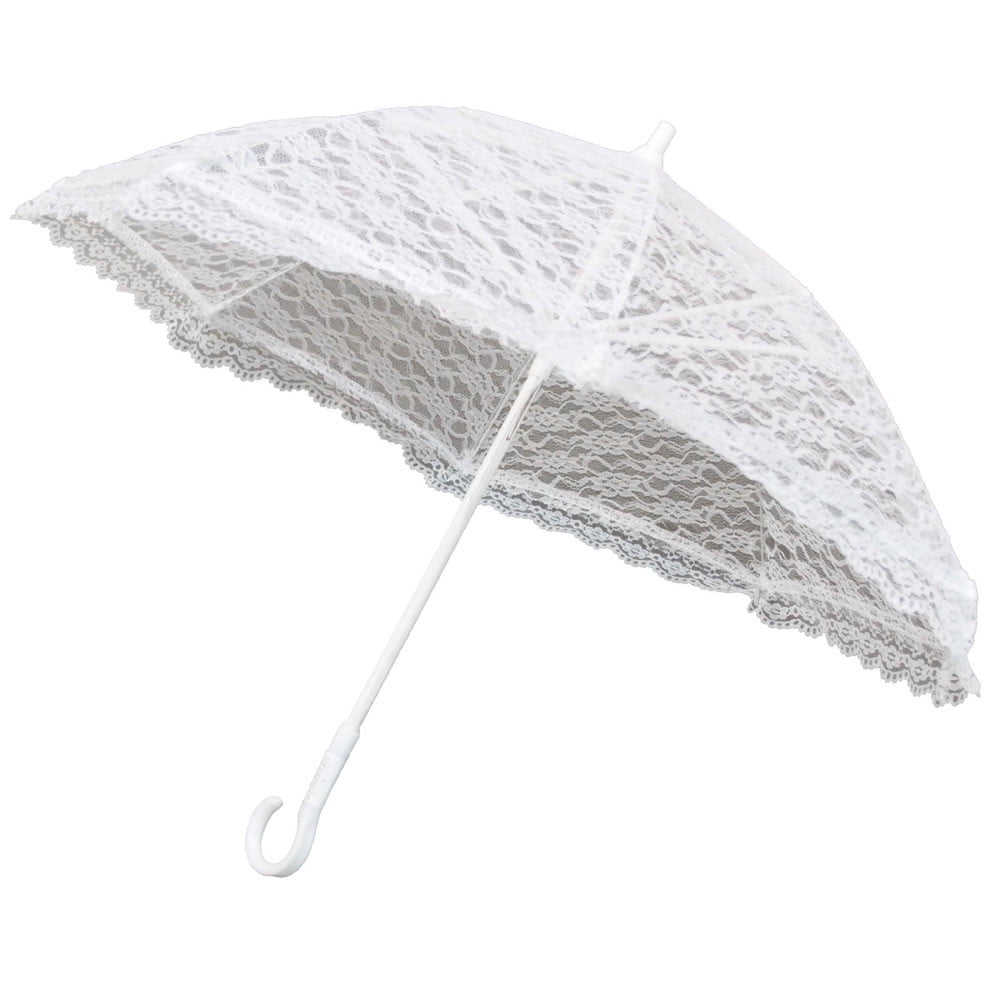 Blijven Sympathiek Formuleren White Lace Parasol Umbrella for Bride in Wedding, 20-D - Walmart.com