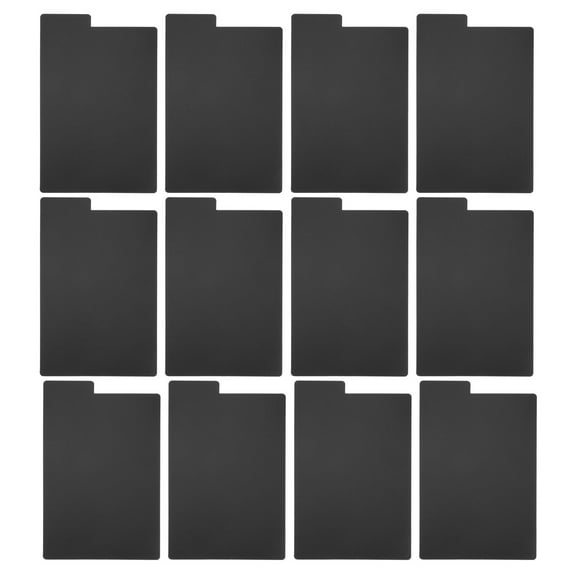 UPOUART 20-Pack Heavy Duty Black Vinyl Record Dividers Slim Shelf Organizers for Efficient Record Collection Storage