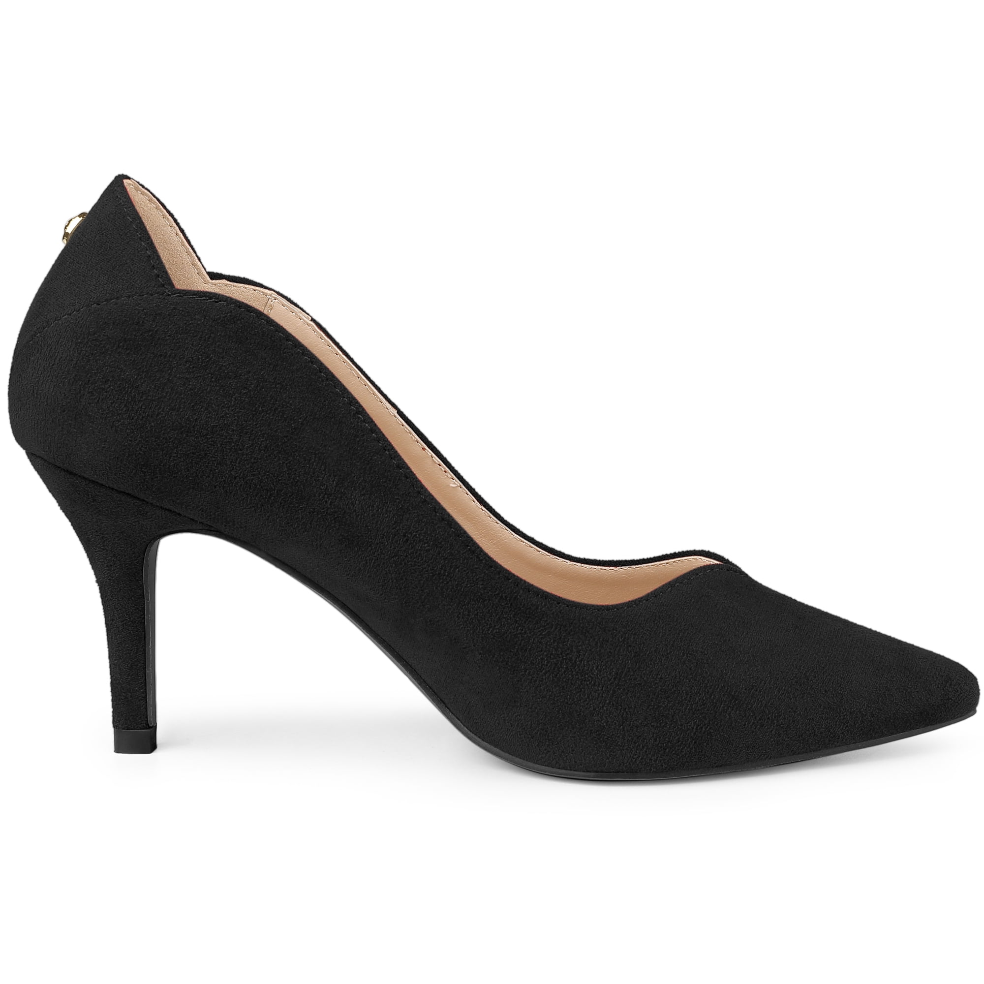 Unique Bargains Women's Pointed Toe Pull on Stiletto Heels Pumps