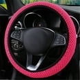 thumbnail image 4 of Elastic Stretch Steering Wheel Cover, Universal Interior Accessories Steering Wheel Cover for Women & Men, Breathable Microfiber Ice Silk, Anti-, Odorless, Easy Carry,Beige, 4 of 5