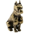 thumbnail image 3 of Retro Dogs Figurines Animal Sculpture Tea Pet for Hotel Tabletop Living Room 4.1cmx3cm, 3 of 8