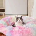 thumbnail image 3 of Full Moon Shaped Cat Tunnel Bed Middle Mat Large Warm Playground Toys Soft Material Plush Pet Kennel Summer Resting Furniture, 3 of 11