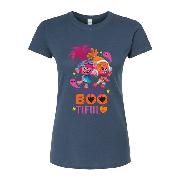 Trolls Movie - Halloween - Simply Bootiful - Poppy & DJ Suki - Juniors Fitted Graphic T-Shirt