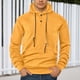 thumbnail image 1 of MHFRRA Sudadera con Capucha de Manga Larga para Hombre, Estilo Informal, Deportivo, Holgado, de Color Liso Amarillo, 1 of 8